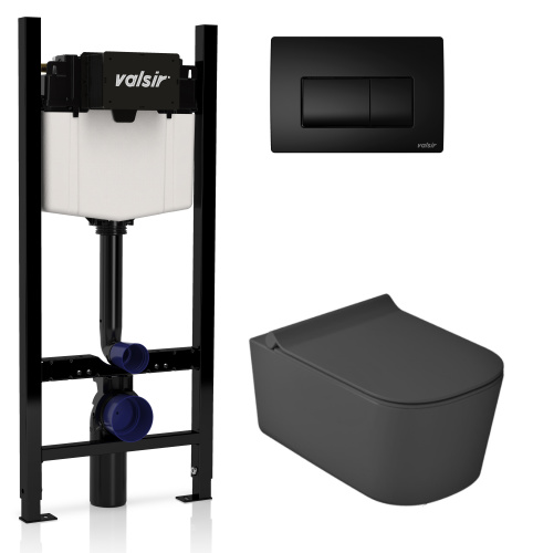 Комплект унитаза с инсталляцией VALSIR KIT VSBM 5486NEMT Slim